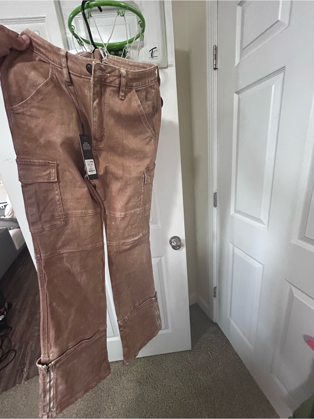 Fashion Nova Brown Cargo Jeans